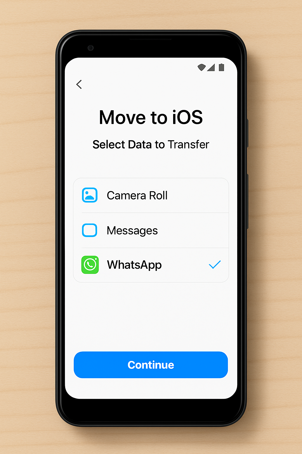 Move to iOS app