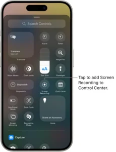 How to screen record on iphone