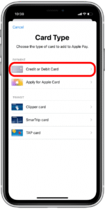 Add card details after signing up in Apple Pay